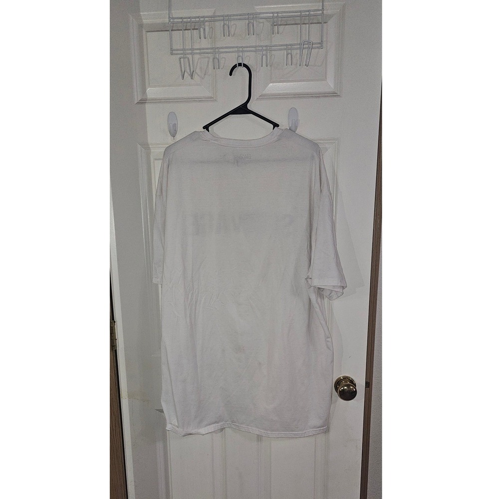 Galaxy‎ by Harvic Mens Savage Graphic T-Shirt White Crew Neck 4XL Streetwear Tee - Picture 5 of 5